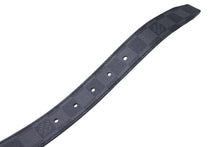 画像をギャラリービューアに読み込む, LOUIS VUITTON ルイヴィトン サンチュール ロゴバックル ワンポイントロゴ ベルト M9638 ブラック サイズ90/36 美品 中古 4b005181