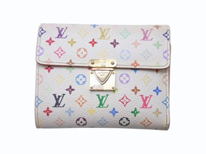 LOUIS VUITTON ルイヴィトン ポルトフォイユ コアラ ブロン M58014 村上隆 ホワイト モノグラム マルチカラー PVC ヌメ革 美品 中古 4b005183