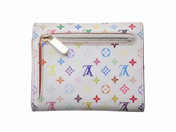 LOUIS VUITTON ルイヴィトン ポルトフォイユ コアラ ブロン M58014 村上隆 ホワイト モノグラム マルチカラー PVC ヌメ革 美品 中古 4b005183