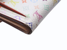 画像をギャラリービューアに読み込む, LOUIS VUITTON ルイヴィトン ポルトフォイユ コアラ ブロン M58014 村上隆 ホワイト モノグラム マルチカラー PVC ヌメ革 美品 中古 4b005183