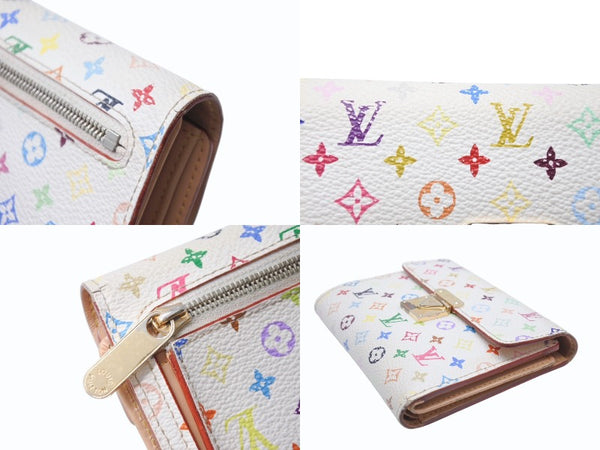 LOUIS VUITTON ルイヴィトン ポルトフォイユ コアラ ブロン M58014 村上隆 ホワイト モノグラム マルチカラー PVC ヌメ革 美品 中古 4b005183