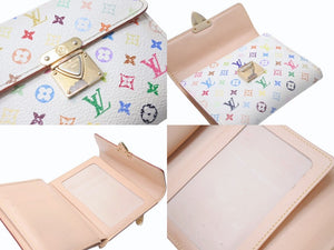 LOUIS VUITTON ルイヴィトン ポルトフォイユ コアラ ブロン M58014 村上隆 ホワイト モノグラム マルチカラー PVC ヌメ革 美品 中古 4b005183