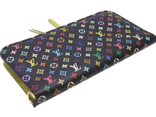 画像をギャラリービューアに読み込む, LOUIS VUITTON ルイヴィトン ポルトフォイユ アンソリット ピスタッシュ M93755 二つ折り財布 モノグラム マルチカラー 美品 中古 4b005189