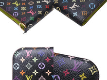 画像をギャラリービューアに読み込む, LOUIS VUITTON ルイヴィトン ポルトフォイユ アンソリット ピスタッシュ M93755 二つ折り財布 モノグラム マルチカラー 美品 中古 4b005189
