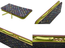 画像をギャラリービューアに読み込む, LOUIS VUITTON ルイヴィトン ポルトフォイユ アンソリット ピスタッシュ M93755 二つ折り財布 モノグラム マルチカラー 美品 中古 4b005189