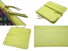 画像をギャラリービューアに読み込む, LOUIS VUITTON ルイヴィトン ポルトフォイユ アンソリット ピスタッシュ M93755 二つ折り財布 モノグラム マルチカラー 美品 中古 4b005189