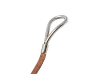 Load image into Gallery viewer, HERMES ジャンボチョーカー ネックレス 2連ブレスレット レザー ブラウン シルバー金具 美品 中古 4b005192