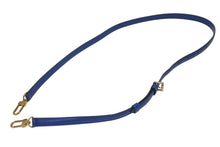 Load image into Gallery viewer, 極美品 LOUIS VUITTON ルイヴィトン ショルダーストラップ BJ7224 フランス製 レザー ブルー ゴールド金具 中古 4b005193