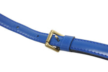 Load image into Gallery viewer, 極美品 LOUIS VUITTON ルイヴィトン ショルダーストラップ BJ7224 フランス製 レザー ブルー ゴールド金具 中古 4b005193