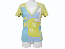 画像をギャラリービューアに読み込む, Christian Dior クリスチャンディオール J'ADORE ジャドール Vネック半袖Ｔシャツ 5E16155950 サイズ36 ガリアーノ期 美品 中古 4b005202