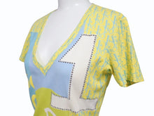 画像をギャラリービューアに読み込む, Christian Dior クリスチャンディオール J'ADORE ジャドール Vネック半袖Ｔシャツ 5E16155950 サイズ36 ガリアーノ期 美品 中古 4b005202