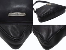 Load image into Gallery viewer, 新品同様 CHROME HEARTS クロムハーツ チキンナゲットスモール ショルダーバッグ ダガー レザー シルバー925 ブラック 中古 4b005205