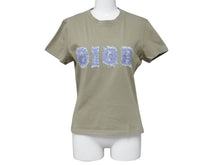 画像をギャラリービューアに読み込む, ChristianDior クリスチャンディオール 半袖Tシャツ 3P16155024 サイズ40 デニムロゴ プリント カーキ ガリアーノ期 美品 中古 4b005208