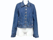 Load image into Gallery viewer, Christian Dior クリスチャンディオール デニムジャケット 3P12022511 サイズ42 インディゴブルー ピンク ガリアーノ期 美品 中古 4b005209