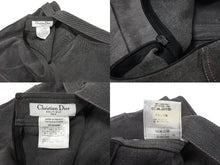 画像をギャラリービューアに読み込む, 極美品 Christian Dior クリスチャンディオール デニムスカート 3E12033591 サイズ38 ベルテッドデザイン ステッチ ガリアーノ期 中古 4b005215