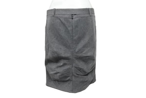 極美品 Christian Dior クリスチャンディオール デニムスカート 3E12033591 サイズ38 ベルテッドデザイン ステッチ ガリアーノ期 中古 4b005215