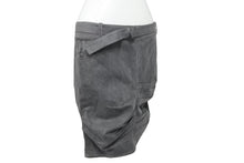 画像をギャラリービューアに読み込む, 極美品 Christian Dior クリスチャンディオール デニムスカート 3E12033591 サイズ38 ベルテッドデザイン ステッチ ガリアーノ期 中古 4b005215