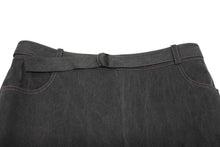 画像をギャラリービューアに読み込む, 極美品 Christian Dior クリスチャンディオール デニムスカート 3E12033591 サイズ38 ベルテッドデザイン ステッチ ガリアーノ期 中古 4b005215