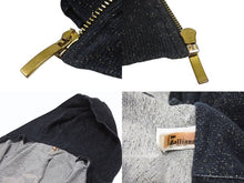 画像をギャラリービューアに読み込む, John Galliano ジョンガリアーノ ドルマンスリーブ ジップアップフーディー パーカー サイズXS ラメ ブラック系 美品 中古 4b005218