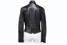 画像をギャラリービューアに読み込む, Christian Dior クリスチャンディオール 03SS ダブルライダースジャケット 3H14022000 サイズ38 ガリアーノ期 ブラック 美品 中古 4b005219