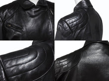 画像をギャラリービューアに読み込む, Christian Dior クリスチャンディオール 03SS ダブルライダースジャケット 3H14022000 サイズ38 ガリアーノ期 ブラック 美品 中古 4b005219
