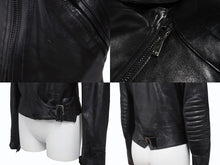 画像をギャラリービューアに読み込む, Christian Dior クリスチャンディオール 03SS ダブルライダースジャケット 3H14022000 サイズ38 ガリアーノ期 ブラック 美品 中古 4b005219