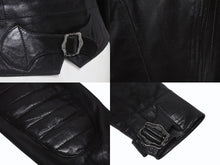 画像をギャラリービューアに読み込む, Christian Dior クリスチャンディオール 03SS ダブルライダースジャケット 3H14022000 サイズ38 ガリアーノ期 ブラック 美品 中古 4b005219