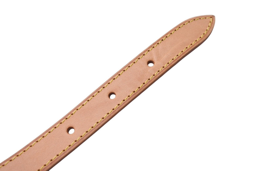 Very Good Condition LOUIS VUITTON Strap Handle Brown Made in France Total Length 64cm Used 4b005223