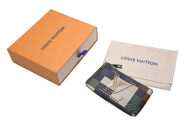 新品未使用 LOUIS VUITTON ルイヴィトン ポシェットクレ M83175 ダミエポップキャンバス ダモフラージュ 中古 4b005228