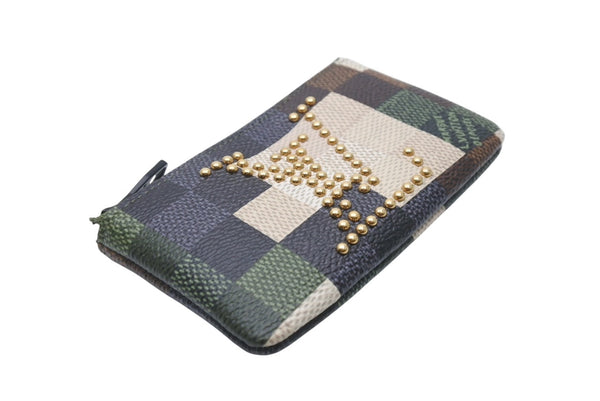 新品未使用 LOUIS VUITTON ルイヴィトン ポシェットクレ M83175 ダミエポップキャンバス ダモフラージュ 中古 4b005228