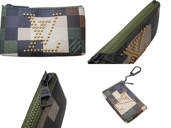 新品未使用 LOUIS VUITTON ルイヴィトン ポシェットクレ M83175 ダミエポップキャンバス ダモフラージュ 中古 4b005228
