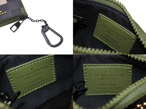 新品未使用 LOUIS VUITTON ルイヴィトン ポシェットクレ M83175 ダミエポップキャンバス ダモフラージュ 中古 4b005228