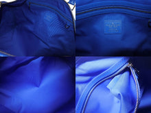 画像をギャラリービューアに読み込む, 極美品 LOUIS VUITTON ルイヴィトン ボストンバッグ キーポルバンドリエール 50 M45428 ブルー ホワイト シルバー金具 4b005229