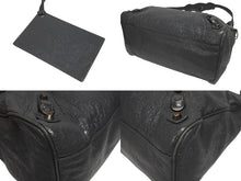 画像をギャラリービューアに読み込む, BALENCIAGA バレンシアガ クラシックヴェロ 2WAYバッグ ハンドバッグ ショルダーバッグ 235216 グレー 美品 中古 4b005230