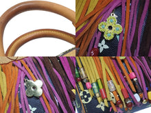 Load image into Gallery viewer, LOUIS VUITTON ルイヴィトン 村上隆 スピーディ25 フラーンジュ フリンジ M40114 モノグラムマルチ ブラック 美品 中古 4b005231