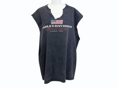 VINTAGE ヴィンテージ 90's HARLEY-DAVIDSON ハーレーダビッドソン カットオフTシャツ ノースリーブ サイズXL 1998年 良品 中古 4b005234