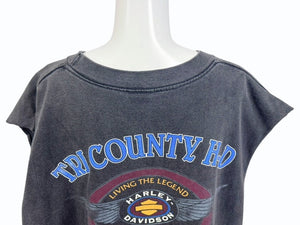 VINTAGE ヴィンテージ 90's HARLEY-DAVIDSON ハーレーダビッドソン カットオフTシャツ ノースリーブ サイズXL 1998年 良品 中古 4b005234
