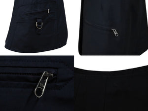 Christian Dior Wrap Skirt 7C21308A1335 Size 34 Navy Cotton Elastane Good Condition Used 4b005235