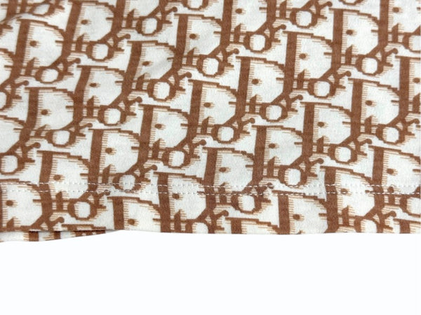 極美品 Christian Dior クリスチャンディオール 半袖VネックTシャツ 5P12044610 サイズ38 トロッター リボン ガリアーノ期 中古 4b005236
