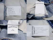 Load image into Gallery viewer, 新品未使用 CHROME HEARTS クロムハーツ × LEVI'S リーバイス セメタリークロスパッチ デニムパンツ ジーンズ サイズ36 ブルー 中古 4b005237