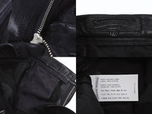 Load image into Gallery viewer, 新品未使用 CHROME HEARTS クロムハーツ キッズ フレアニーレザーパンツ サイズ10Y セメタリークロスパッチ ブラック 中古 4b005240