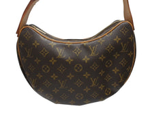 画像をギャラリービューアに読み込む, 極美品 LOUIS VUITTON ルイヴィトン クロワッサンMM ワンショルダーバッグ M51512 モノグラム PVC レザー ブラウン 中古 4b005243