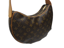 画像をギャラリービューアに読み込む, 極美品 LOUIS VUITTON ルイヴィトン クロワッサンMM ワンショルダーバッグ M51512 モノグラム PVC レザー ブラウン 中古 4b005243