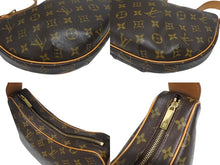 画像をギャラリービューアに読み込む, 極美品 LOUIS VUITTON ルイヴィトン クロワッサンMM ワンショルダーバッグ M51512 モノグラム PVC レザー ブラウン 中古 4b005243