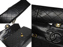 Load image into Gallery viewer, 極美品 CHANEL シャネル マトラッセ24 Sフラップ Wチェーンショルダーバッグ 1番台 ココマーク ラムスキン ブラック 中古 4b005245