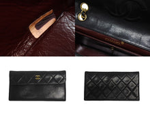 Load image into Gallery viewer, 極美品 CHANEL シャネル マトラッセ24 Sフラップ Wチェーンショルダーバッグ 1番台 ココマーク ラムスキン ブラック 中古 4b005245