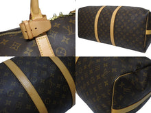 画像をギャラリービューアに読み込む, LOUIS VUITTON ルイヴィトン キーポル バンドリエール55 ボストンバッグ M41414 モノグラム ブラウン 美品 中古 4b005249