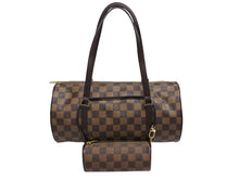 Load image into Gallery viewer, 極美品 LOUIS VUITTON ルイヴィトン ハンドバッグ パピヨン30 ダミエキャンバス N51303 ブラウン ゴールド金具 中古 4b005251