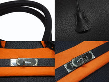 Load image into Gallery viewer, 極美品 HERMES エルメス Haut a Courroies オータクロア36 ハンドバッグ トゴ ブルーインディゴ シルバー金具 □I刻印 中古 4b005255
