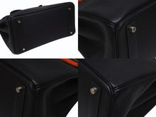 Load image into Gallery viewer, 極美品 HERMES エルメス Haut a Courroies オータクロア36 ハンドバッグ トゴ ブルーインディゴ シルバー金具 □I刻印 中古 4b005255